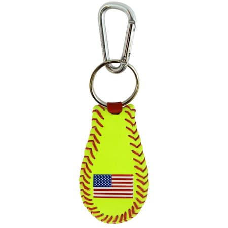 Hard Top American Flag Classic Softball Keychain HA2835809